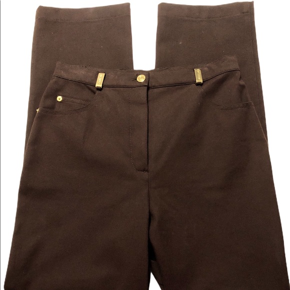 EUC St. John By Marie Gray Brown Career Pants Sz 4 - Picture 10 of 10